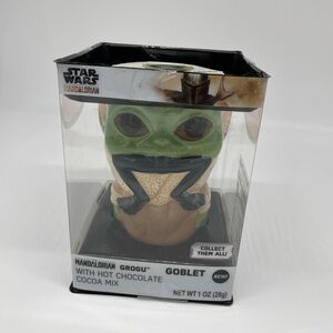 Star Wars The Mandalorian Grogu Goblet w/ Hot Chocolate Cocoa Mix New!